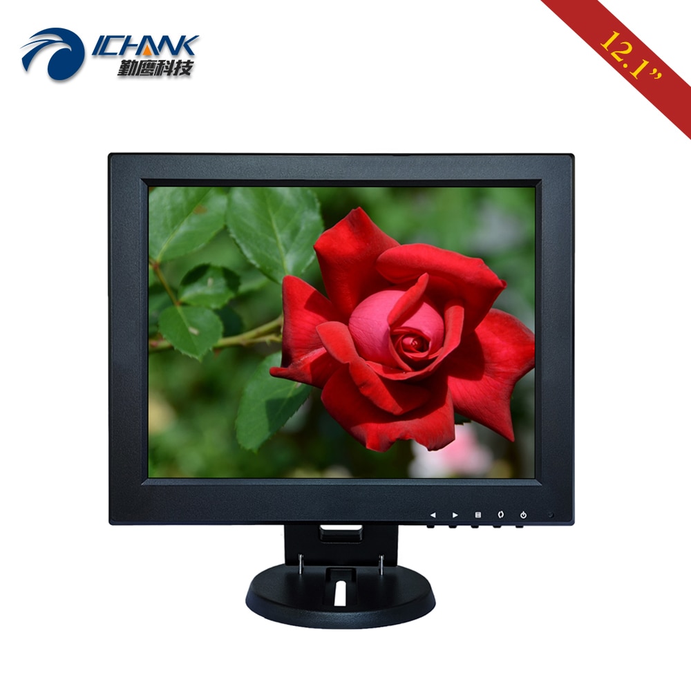 LCD ȭ ÷ ZB120JN-591, 12.1 ġ PC , 800x60 0  , RCA BNC HDMI Է VGA ֹ , Ƿ ̰